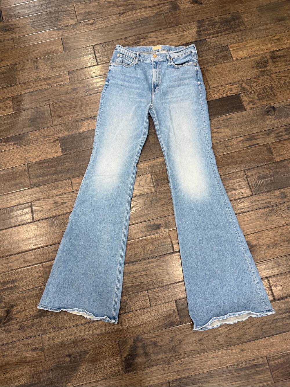 MOTHER The Doozy Jeans 29 Horseback To Quarterback High Rise Flare 34 Inseam